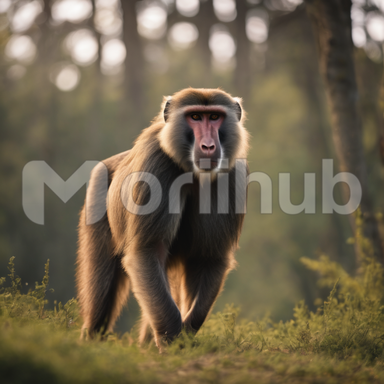 Baboon's Safari Stroll