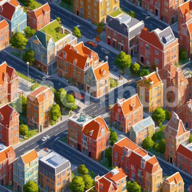 Bustling Cartoon Streets