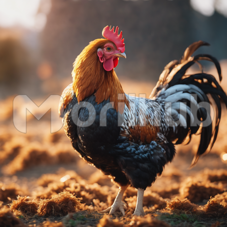 Proud Posture of a Plucky Hen