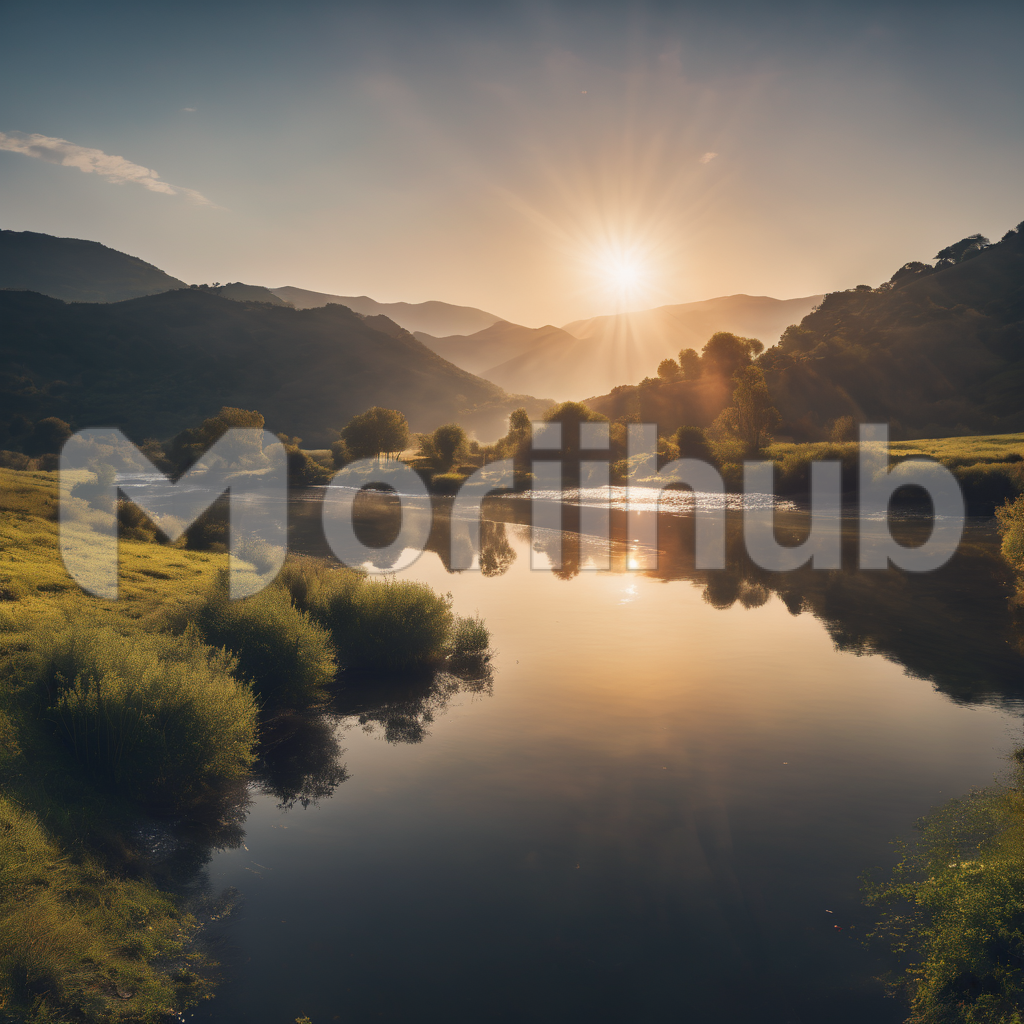Evening Glow by the River