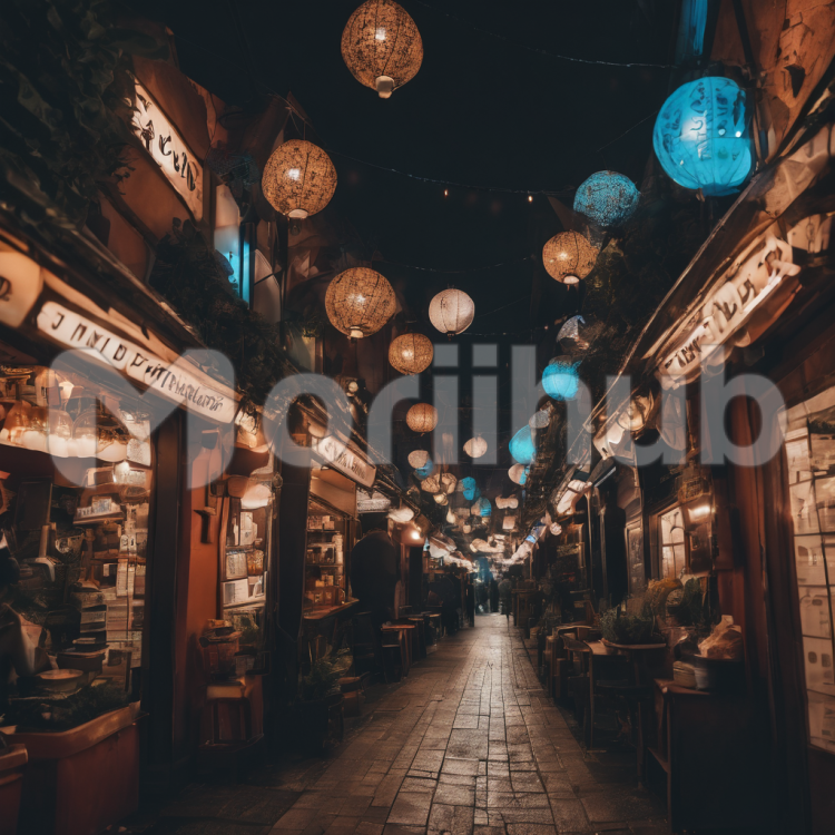 Nighttime Lantern Glow