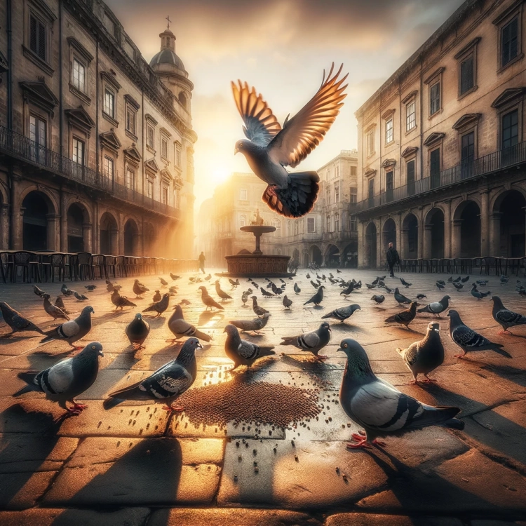 Pigeon Gathering