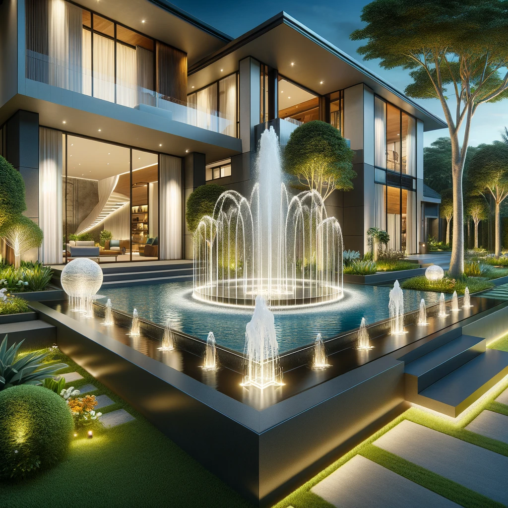 Fountain In Front yard