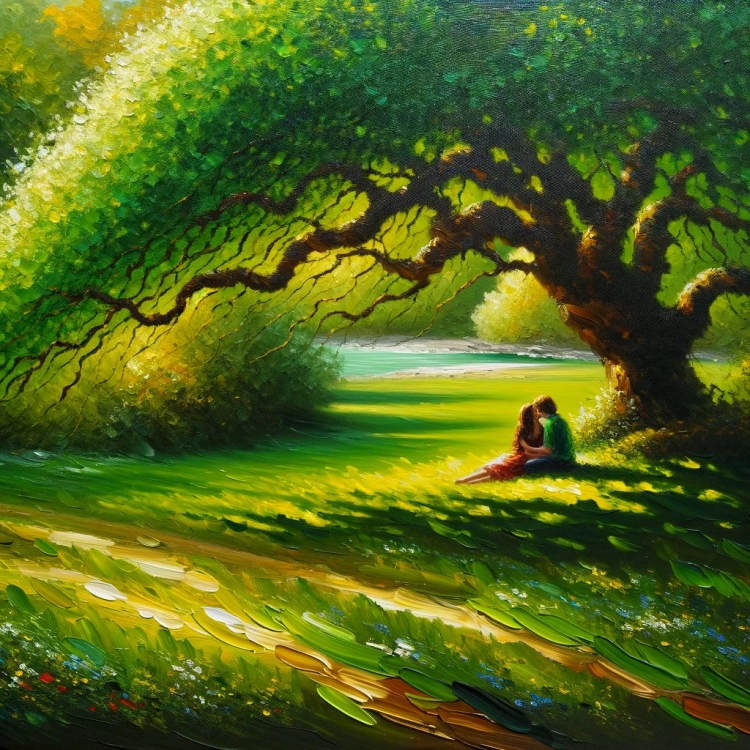 Lovers Under Tree