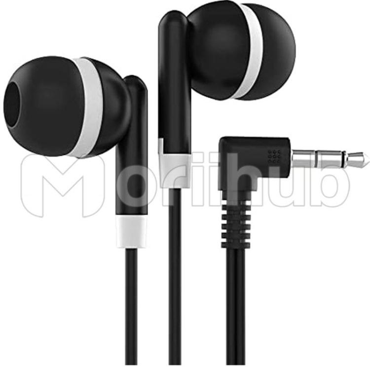 Earbuds with 3.5 mm Headphone Plug Black
