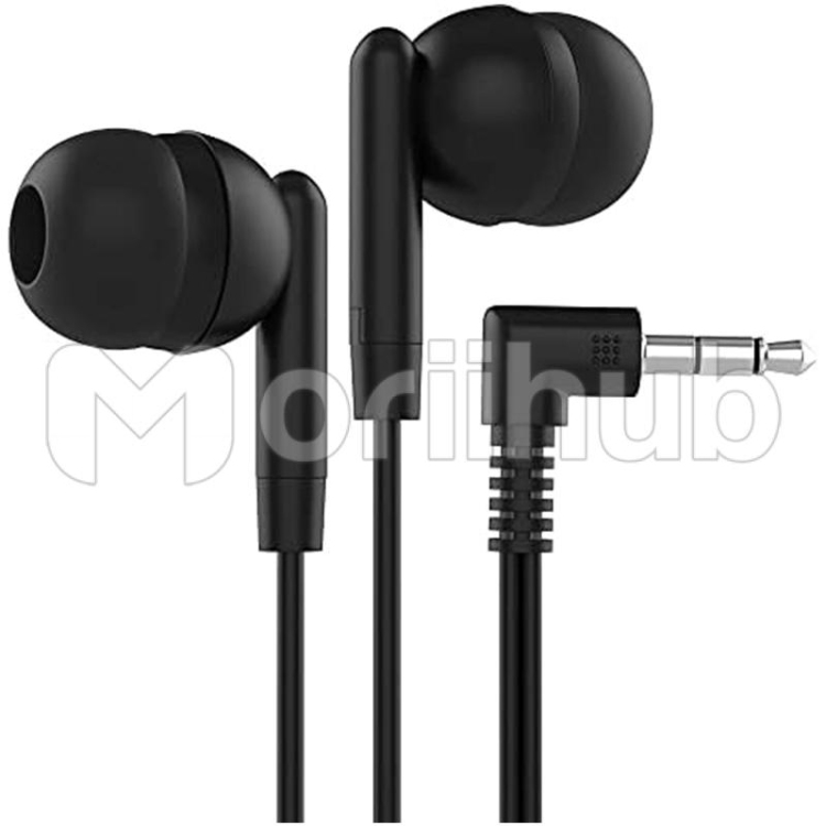 Earbuds with 3.5 mm Headphone Plug Jet Black