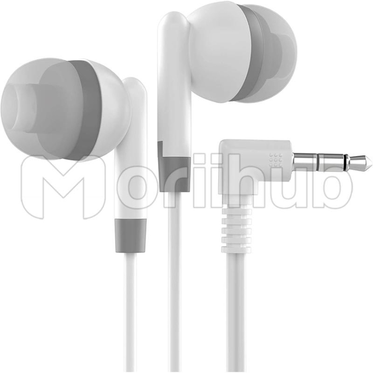Earbuds with 3.5 mm Headphone Plug White