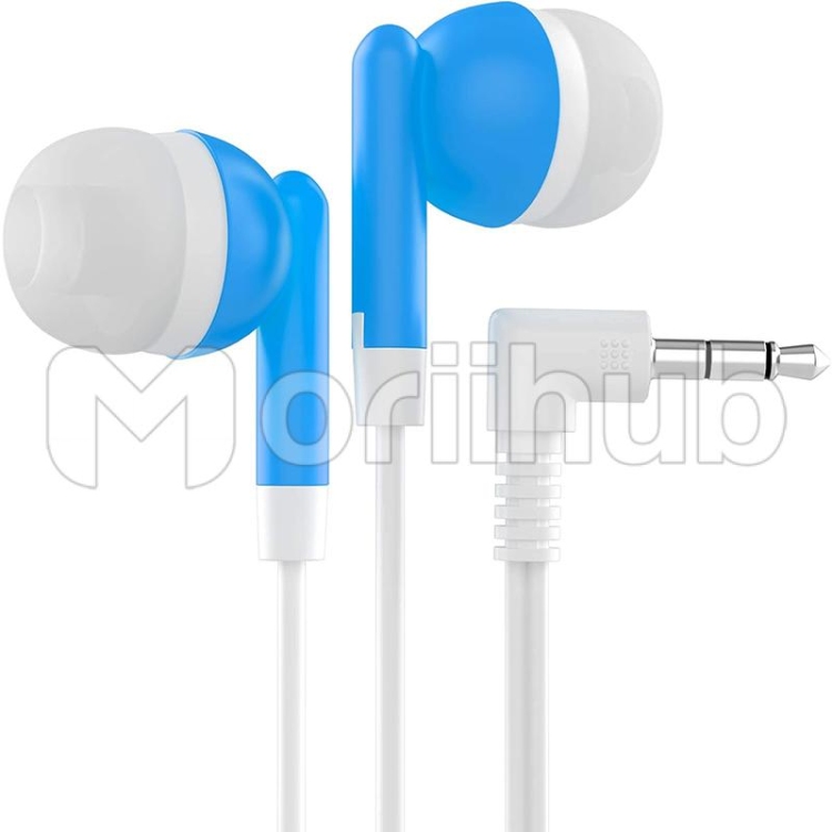 Earbuds with 3.5 mm Headphone Plug Blue