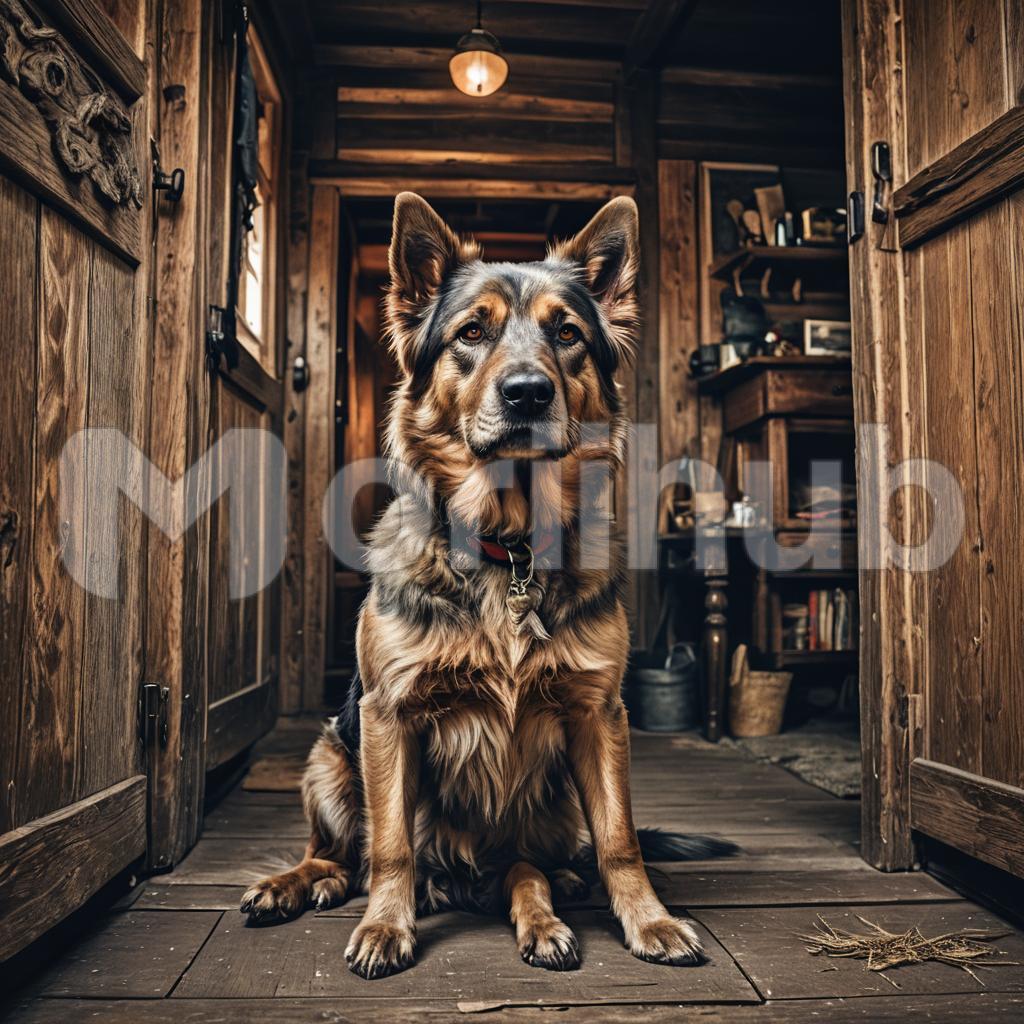 Dog In Cabin