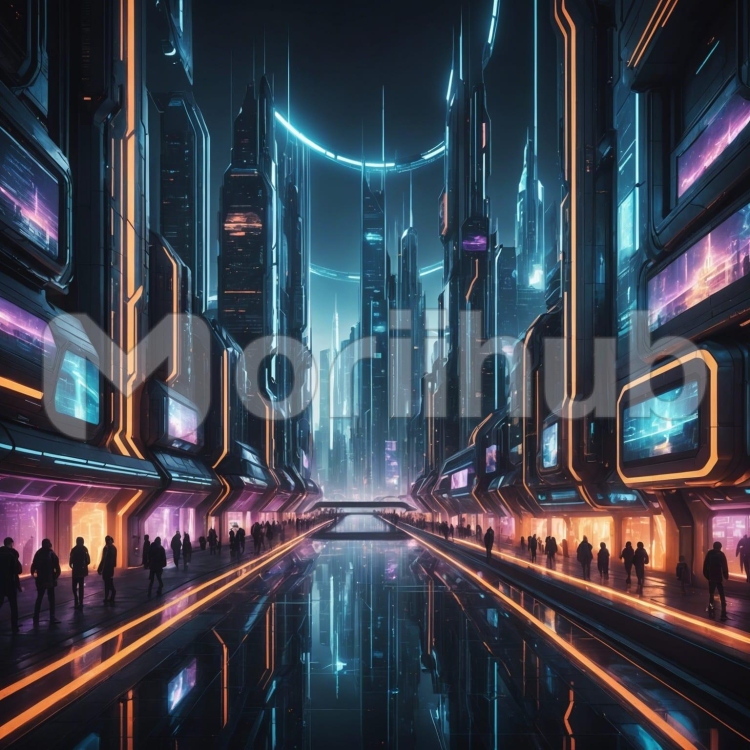 Illuminated City