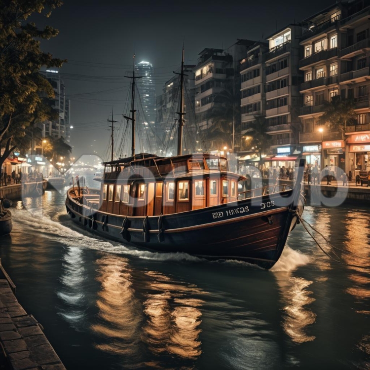 NightTime On Water