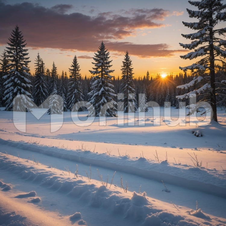 Tranquil Snowscape