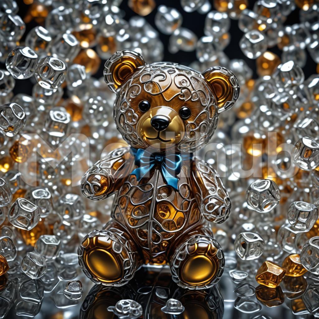 Glass Teddy Bear