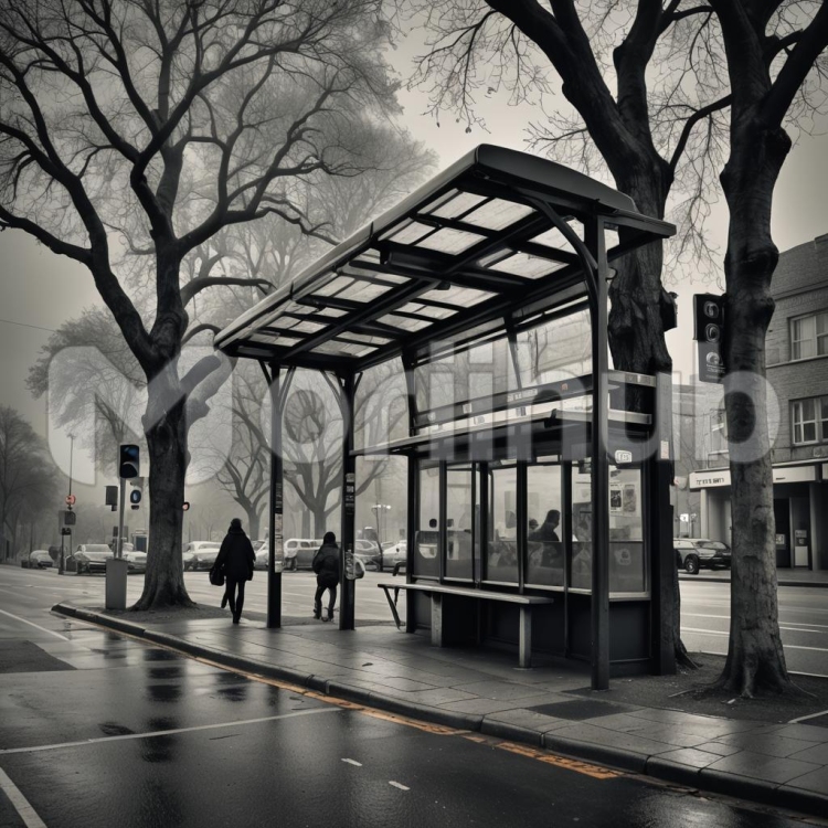 Modern Bus Stop
