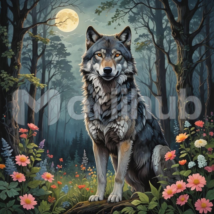 Wolf In The Garden