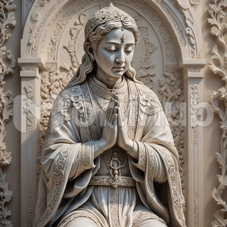 Female Praying Statue