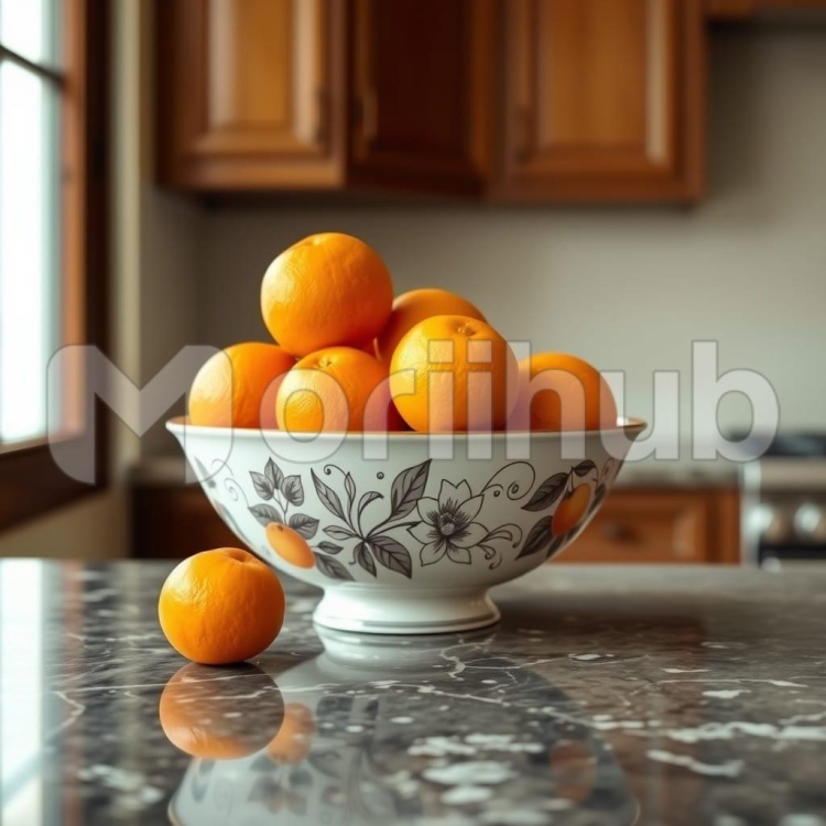 Oranges In A Bowl