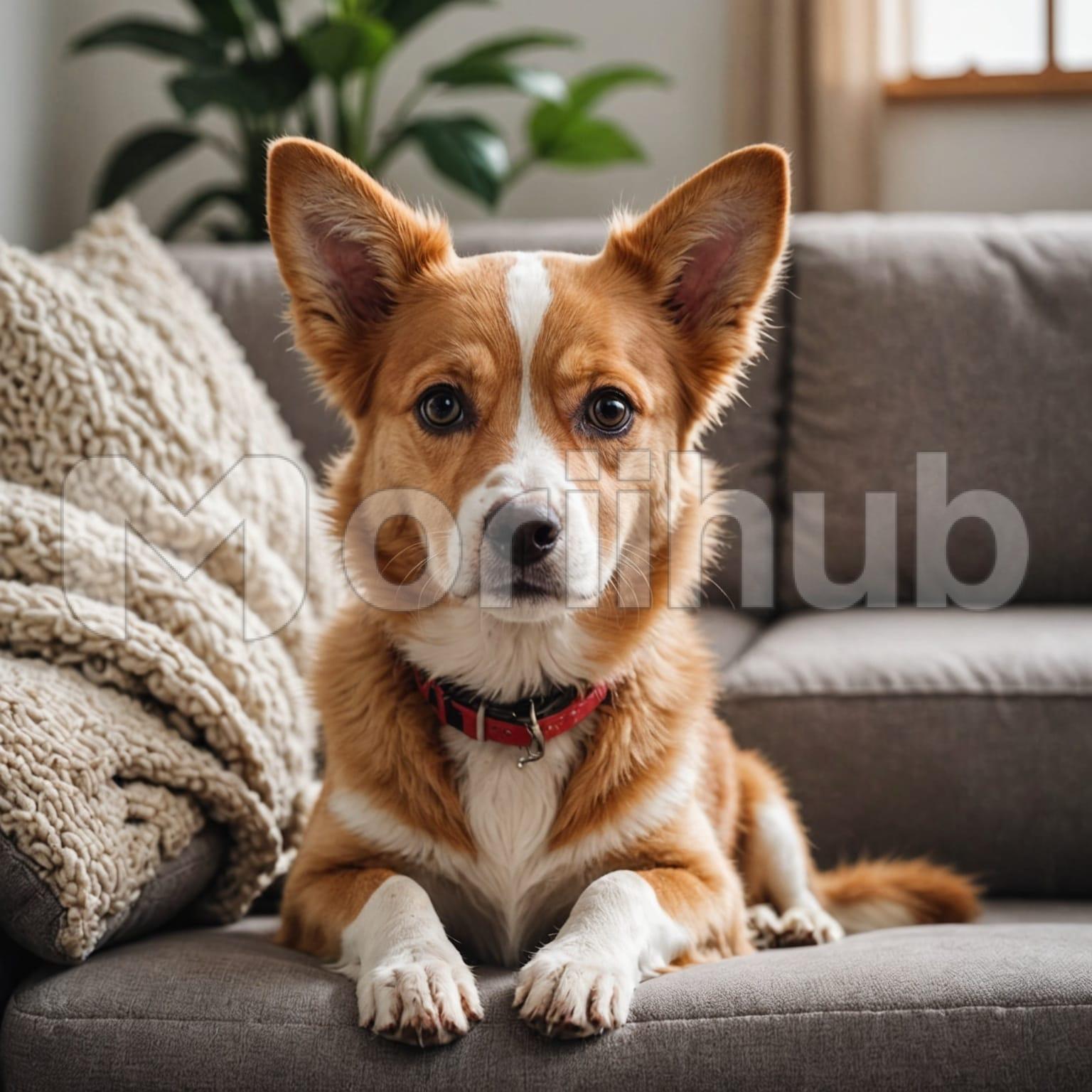 Dog On Couch