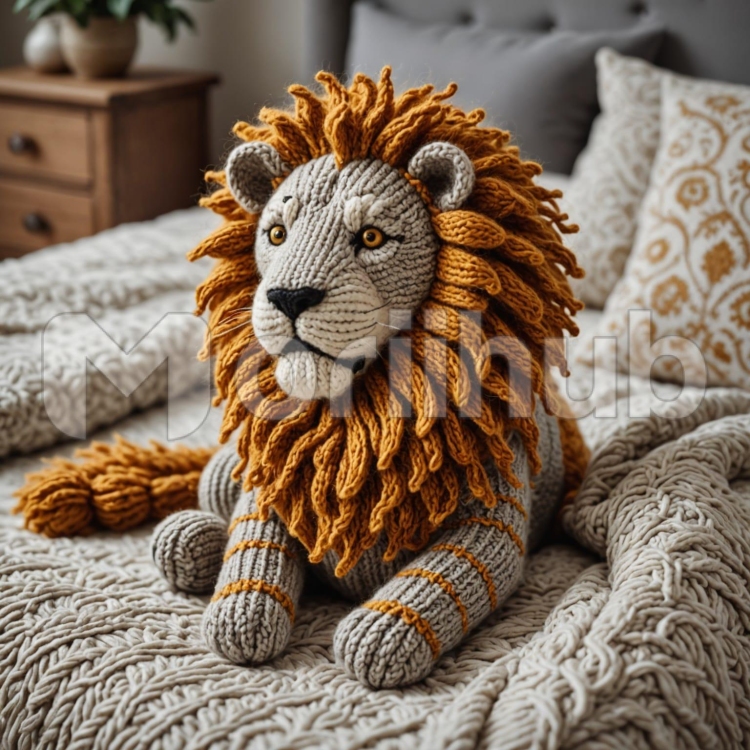 Knitted Lion