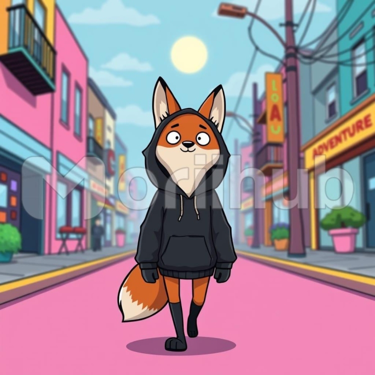 Fox In Hoodie