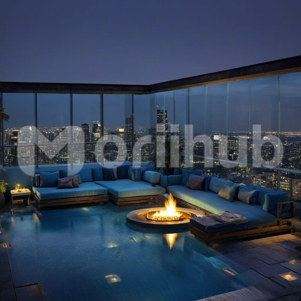 Cosmopolitan And Chic Penthouse Style Apartment photo