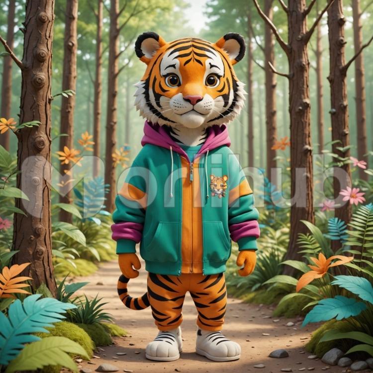 Cartoon Tiger