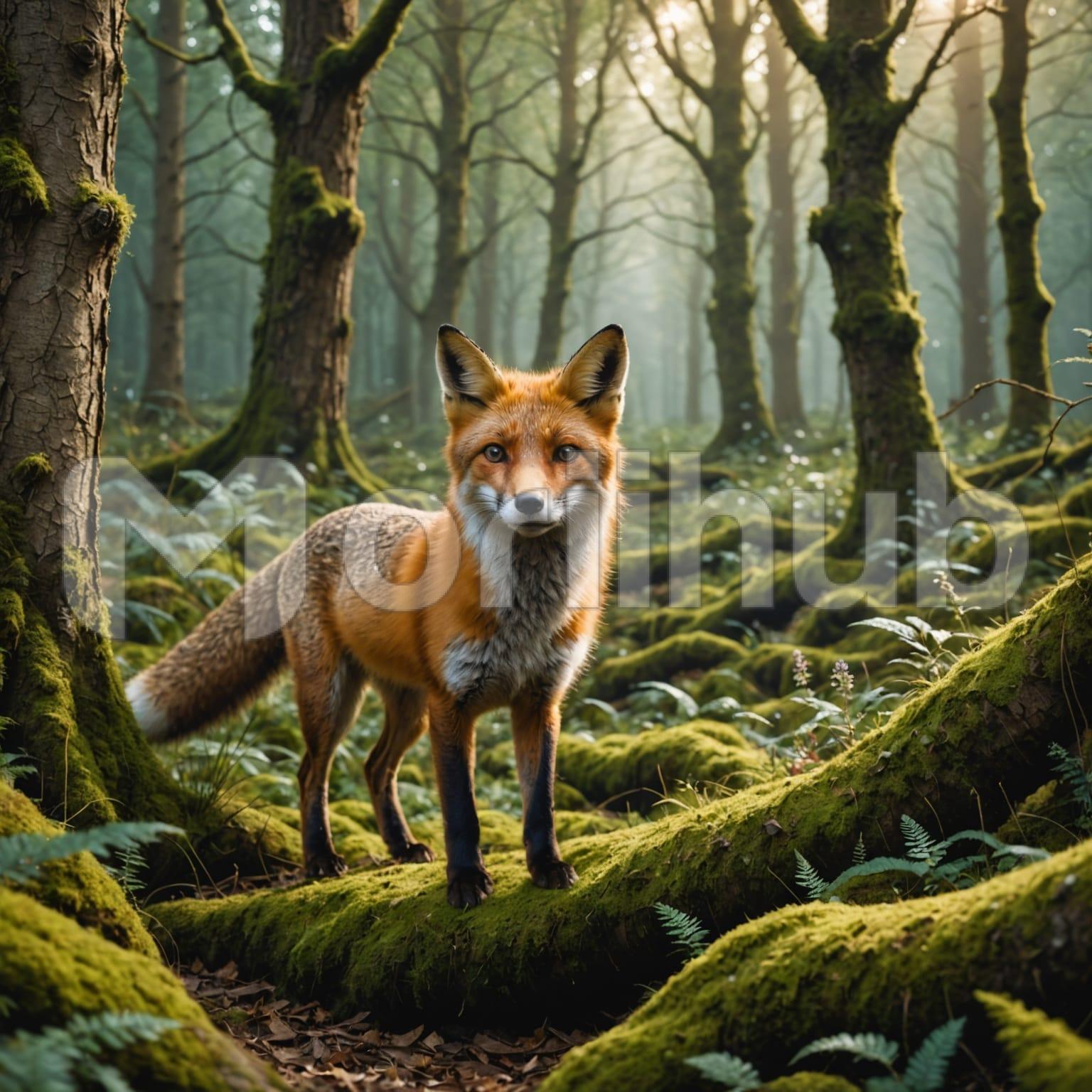 Fox In Woods