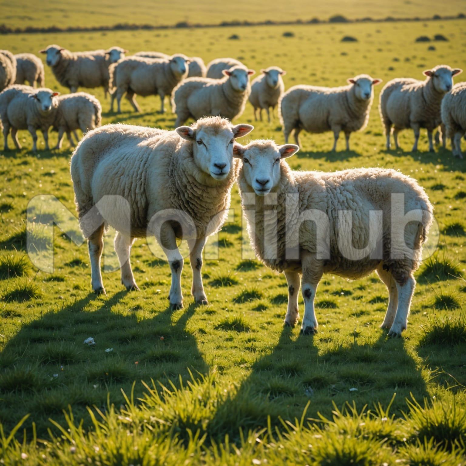 Sheep And Field